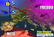 METEO 26 Ottobre – 1° Novembre: sempre più autunnale, piogge e calo termico