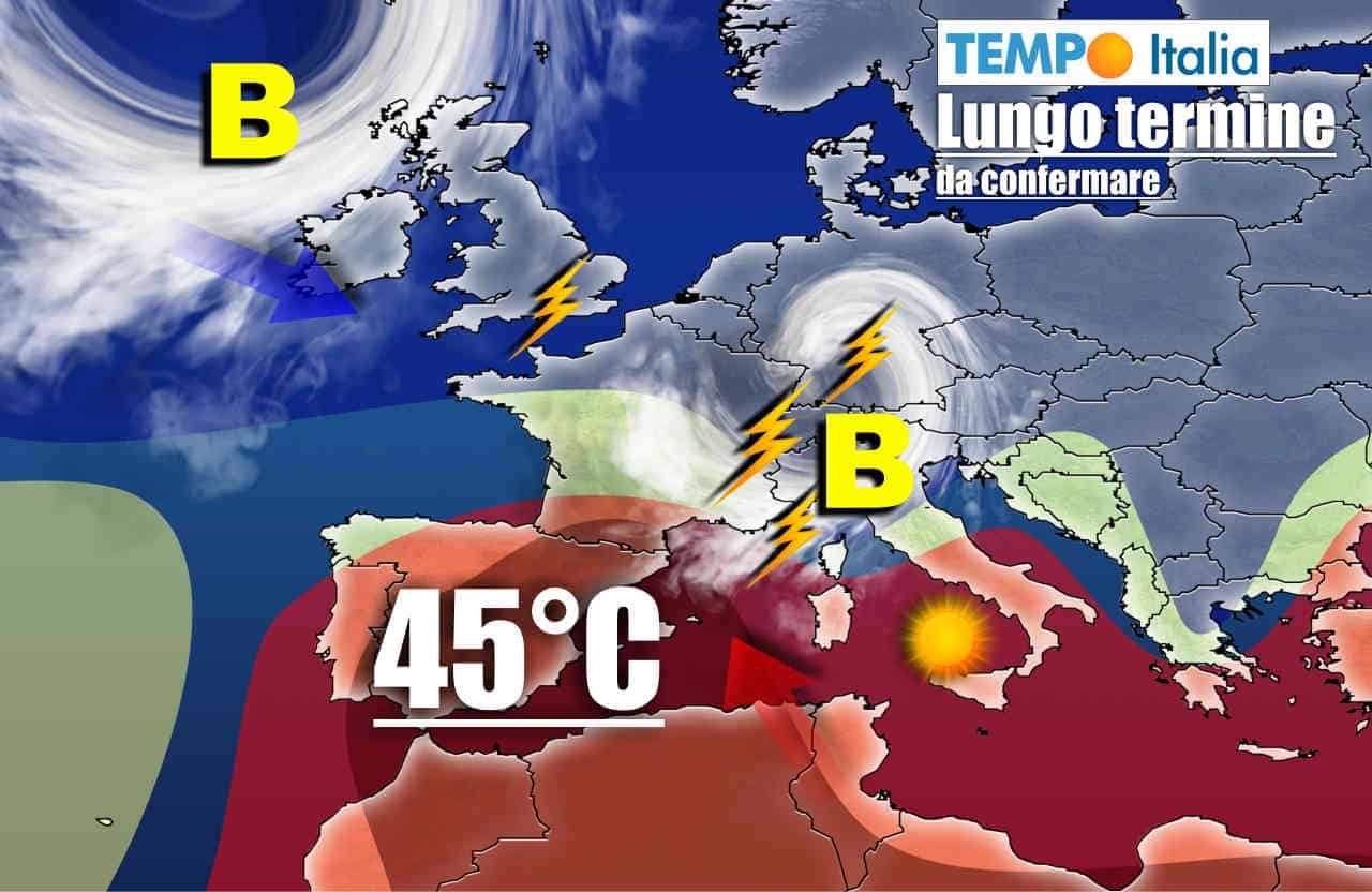 Meteo sino 6 Luglio: dal CALDO rovente alla BURRASCA estiva