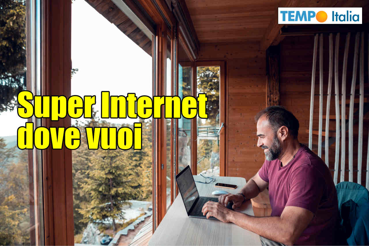 Internet veloce a banda larga ovunque.