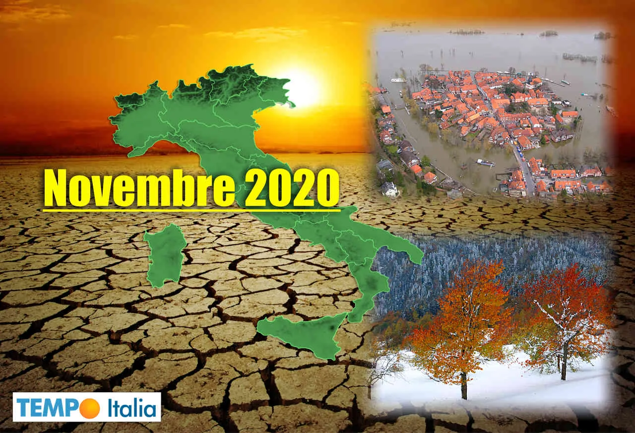 Meteo estremo di novembre in Italia.