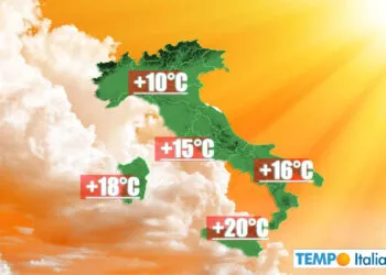Temperatura massima di oggi.