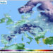 Temperature minime in Europa, stima ICON per lunedì 11.
