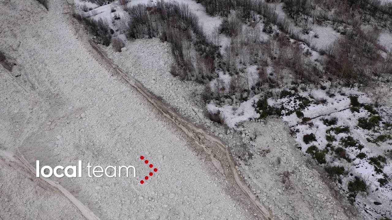 Valle d’Aosta, valanga in prossimità di Morgex. Video meteo dal Drone