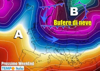 Tendenza meteo prossimo weekend: gelo poderoso nel Nord Europa potrebbe raggiungere anche l'Italia.