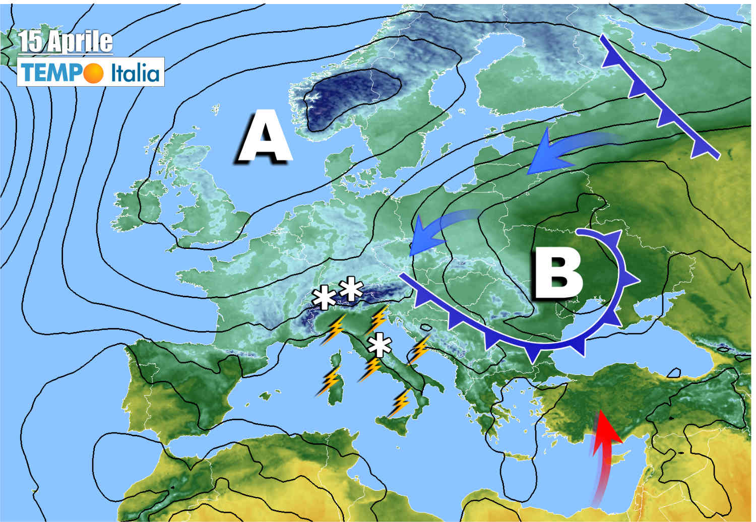 Meteo prossimi giorni.