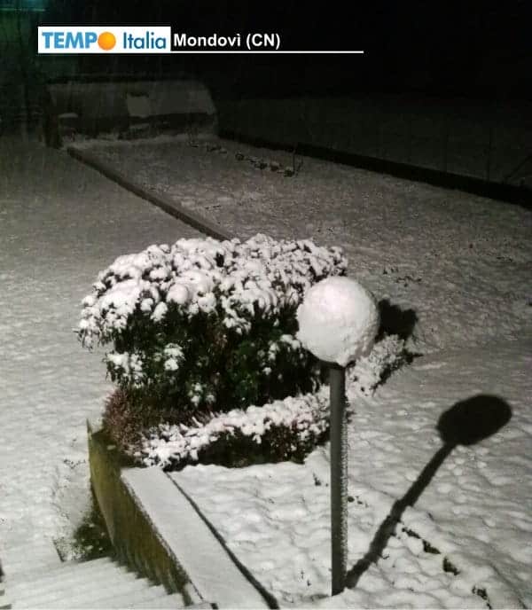 Piemonte, il freddo della notte abbassa la quota neve