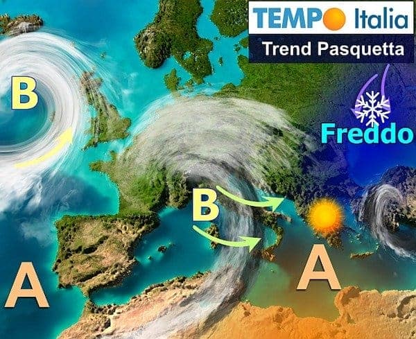 Pasqua e Pasquetta, insidie confermate. Ecco che meteo avremo in Italia fra fine marzo ed inizio aprile