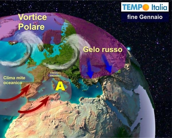 ALTA pressione NON scaccia INVERNO. Febbraio, dalla Russia una nuova calata di aria fredda