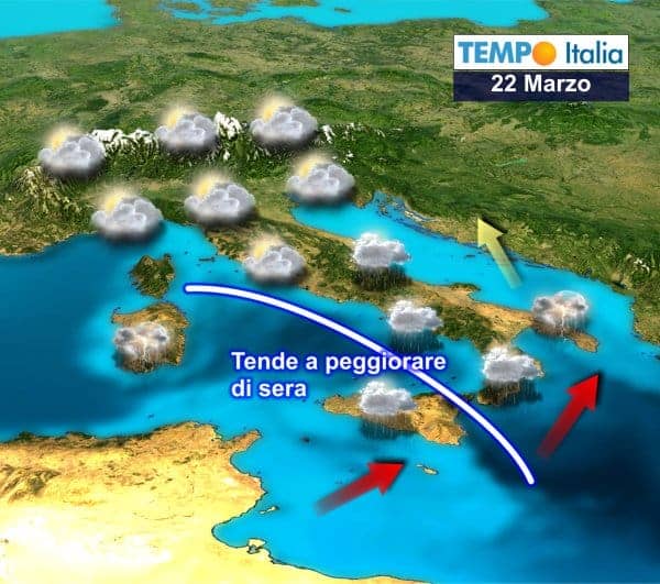 Meteo settimana Santa: dal mite Scirocco al maltempo invernale. A rischio anche Pasqua e Pasquetta