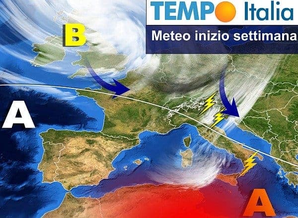 Temporali anche violenti al Nord, infiltrazioni fresche atlantiche. Ma l’estate non molla la presa 48 Temporali anche violenti al Nord, infiltrazioni fresche atlantiche. Ma l’estate non molla la presa