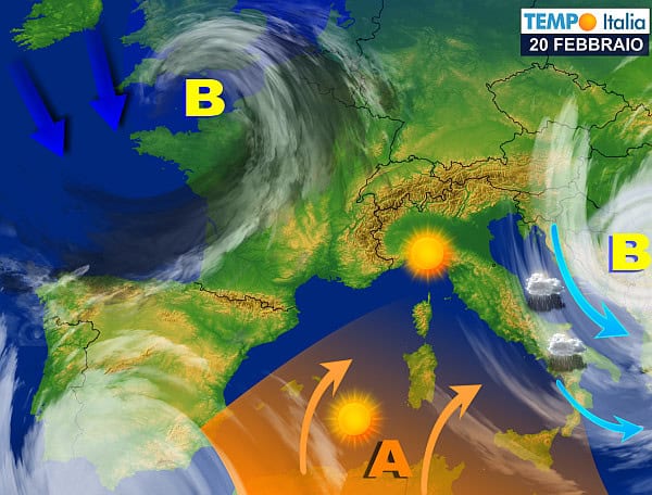 Temporali forti si spostano al Sud. Caldo africano nel week-end, poi tornerà maltempo invernale