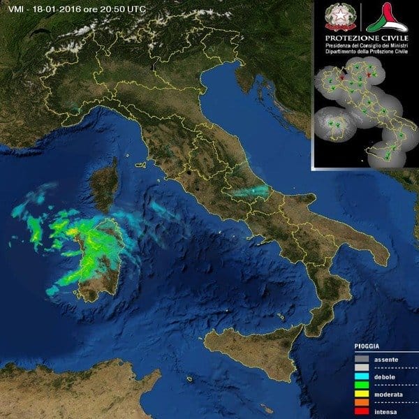 Nord Sardegna, nella notte abbondanti nevicate