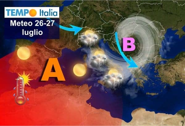 Che fatica per il miglioramento meteo! Temporali a go go, il caldo tornerà sul finire di luglio 4 Che fatica per il miglioramento meteo! Temporali a go go, il caldo tornerà sul finire di luglio