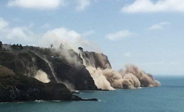 Violento Terremoto Nuova Zelanda: crolla addirittura una scogliera in oceano, impressionante