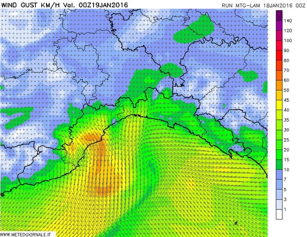 Meteo Liguria, la possibilità di neve si estende a Genova e Savona