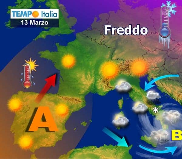 Anche la prossima sarà una settimana dal meteo invernale: altro freddo in arrivo