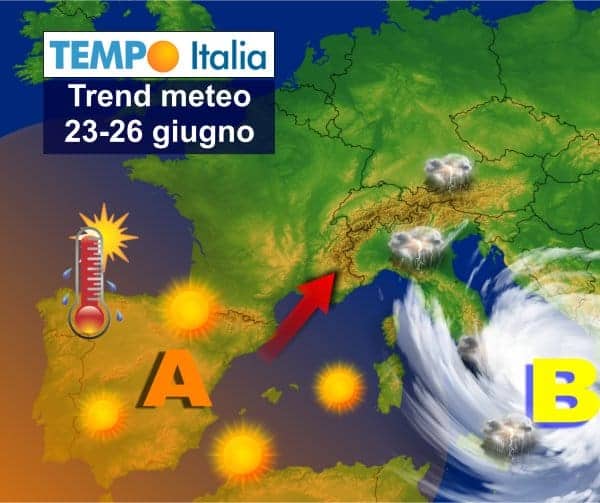 Dai temporali al caldo d'estate. Ma nuove sorprese incombono a fine mese 1 Dai temporali al caldo d’estate. Ma nuove sorprese incombono a fine mese