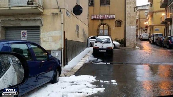 Forti grandinate in Sicilia