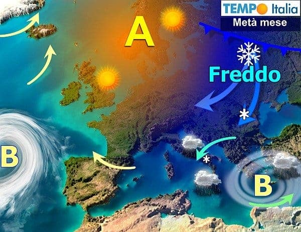 Primavera non decolla, freddo invernale da est insisterà sull’Italia la prossima settimana
