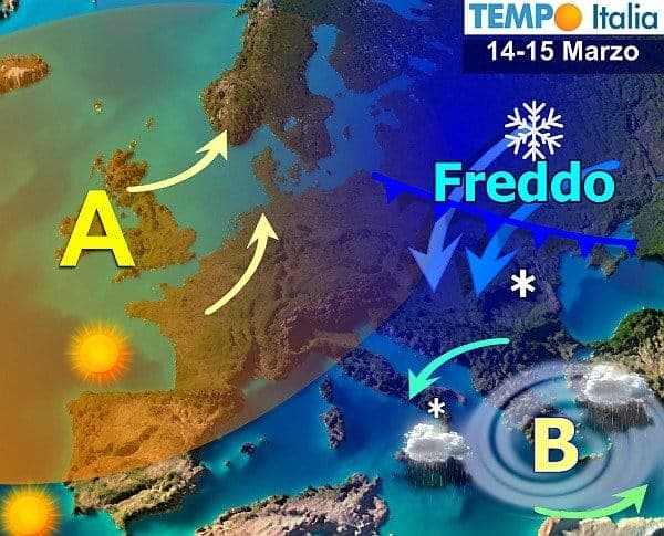 Prossima settimana, incombe il freddo russo. Ancora inverno nel cuore di marzo