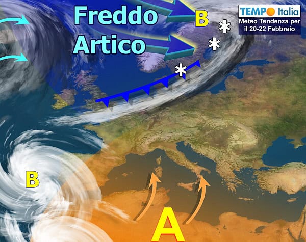 Maltempo anche intenso, a tratti invernale, in settimana. Dal 20 febbraio si cambia, ultime novità meteo