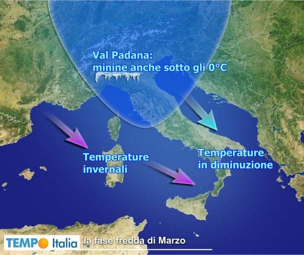 Vari impulsi freddi verso l’Italia, meteo ancora invernale su molte regioni