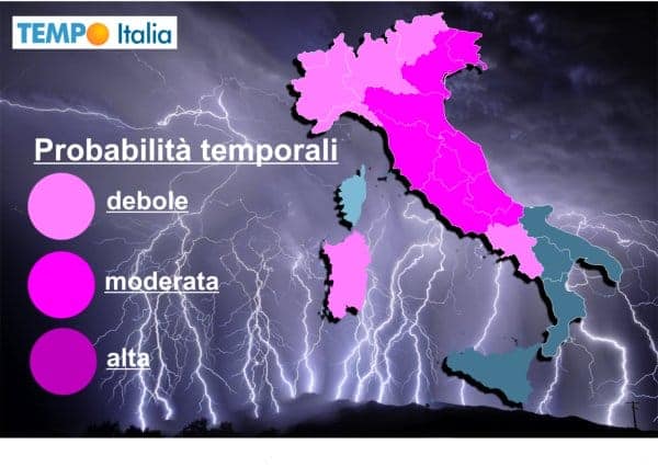 Nuovo peggioramento estivo, sarà più acuto a sud del Po, il Centro, il Sud Italia, la Sardegna 19 Nuovo peggioramento estivo, sarà più acuto a sud del Po, il Centro, il Sud Italia, la Sardegna
