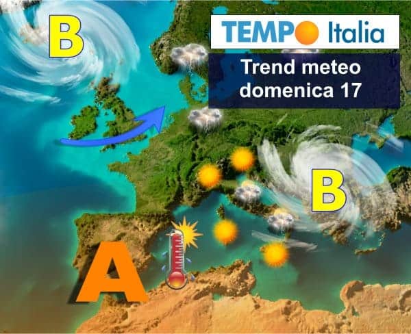 Domenica qualche temporale su Adriatiche e Sud, poi gran sole e caldo in crescendo. Meteo d'estate 25 Domenica qualche temporale su Adriatiche e Sud, poi gran sole e caldo in crescendo. Meteo d’estate