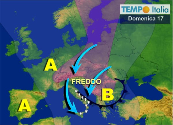 Sull'Italia piomba l'inverno, con neve a bassissima quota. Meteo invernale. In settimana, possibile neve su tirreniche 27 Sull’Italia piomba l’inverno, con neve a bassissima quota. Meteo invernale. In settimana, possibile neve su tirreniche