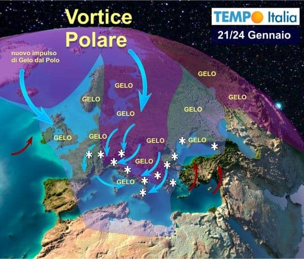 3° decade di Gennaio in balia tra l’Anticiclone e l‘aria gelida dalla Russia 33 3° decade di Gennaio in balia tra l’Anticiclone e l‘aria gelida dalla Russia