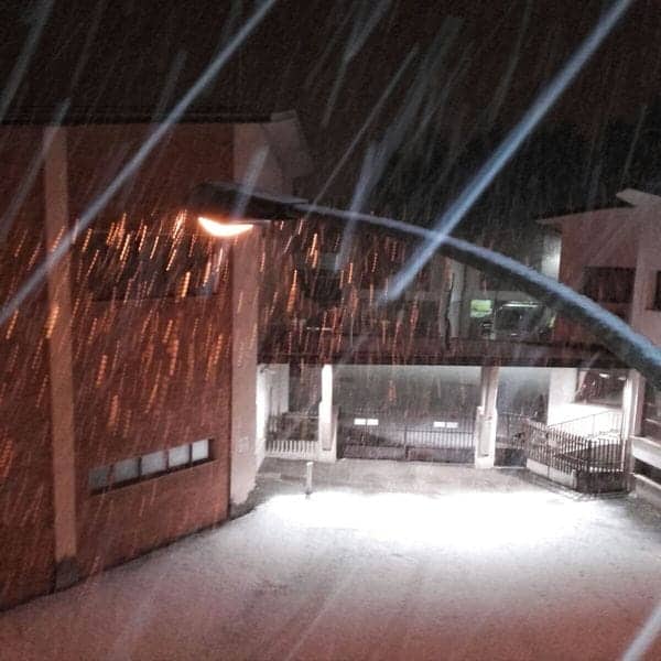 Veneto, neve sino a 200/300 metri di quota. Imbiancata notturna a Belluno