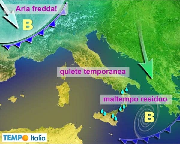Tregua meteo al Nord e Centro, ma peggiorerà. Temporali in arrivo all’estremo Sud