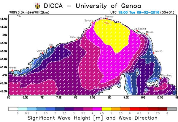 Liguria, è prevista forte mareggiata con onde in mare aperto di oltre 5 metri