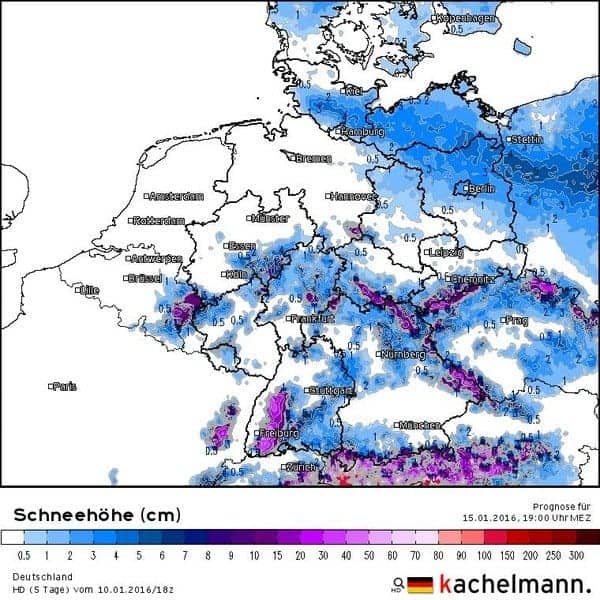 Germania, previste tormente di neve in settimana 8 Germania, previste tormente di neve in settimana