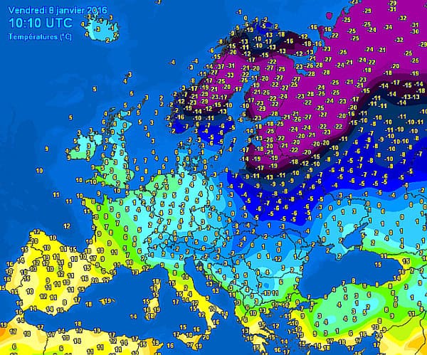 Grandi estremi meteo in Europa: 25 gradi in Spagna, -40 gradi in Scandinavia