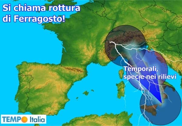 Meteo Italia: rottura d’Agosto oppure no? Gli effetti sul clima italiano