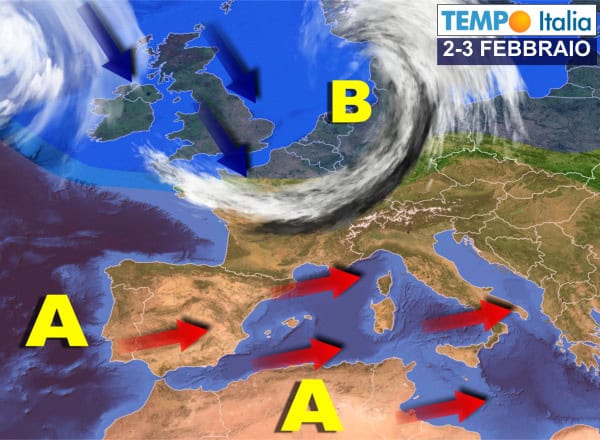 Meteo che cambia da metà settimana, tornano pioggia e neve. Seguirà forte maltempo dal weekend