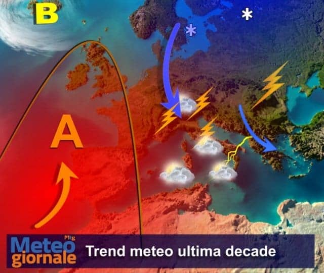 Obbiettivo puntato alle novità meteo di fine aprile