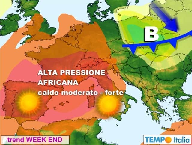 Sensibile miglioramento, e poi il CALDO AFRICANO 60 Sensibile miglioramento, e poi il CALDO AFRICANO