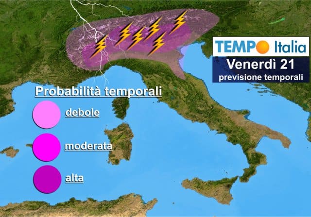 Temporali e caldo africano al Nord Italia, in linea con il meteo estremo