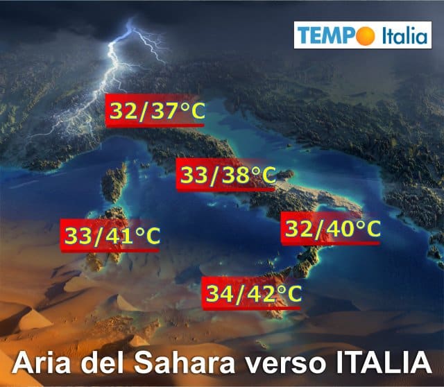 Meteo ESTREMO: invasi dal CALDO del SAHARA. La rinfrescata