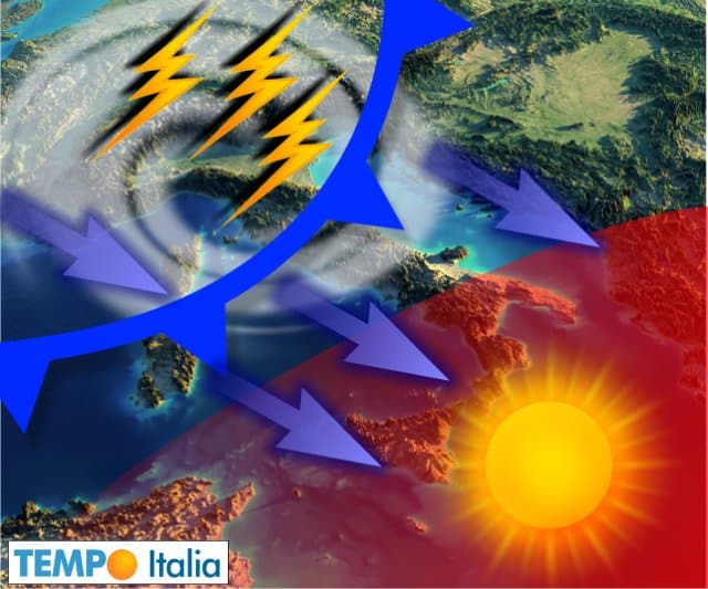 STOP super Caldo a suon di BURRASCA estiva. METEO anomalo per periodo