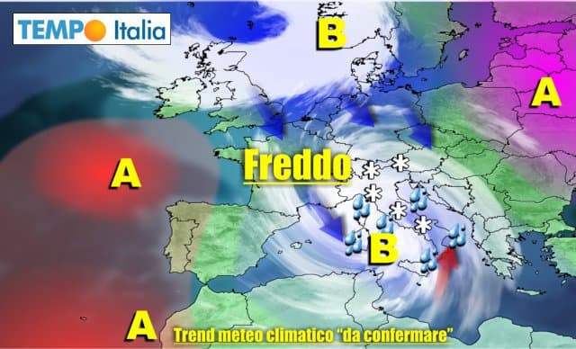 METEO 20–26 Novembre: possibile tempo invernale, calo termico 25 METEO 20–26 Novembre: possibile tempo invernale, calo termico
