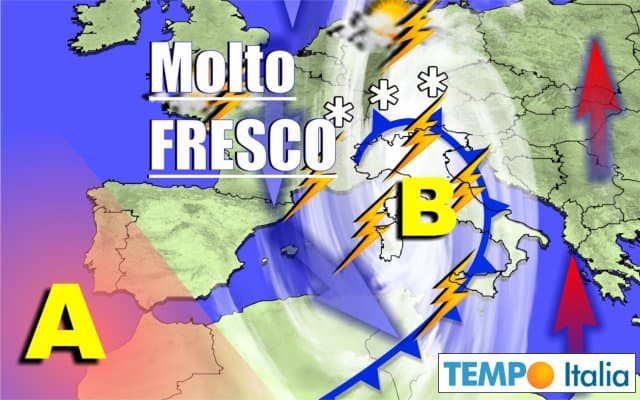 METEO 13-19 Settembre: maltempo e piogge autunnali intermittenti