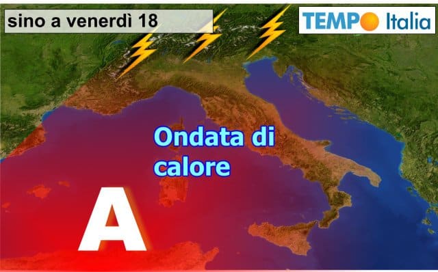 METEO Italia: siamo in ondata di caldo. Temporali week end