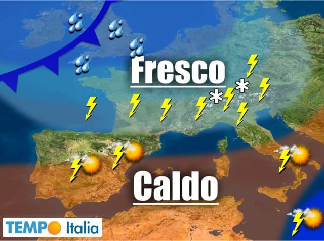 METEO sino al 30 Agosto: ESTATE in crisi, PEGGIORA forte. Crollo temperature