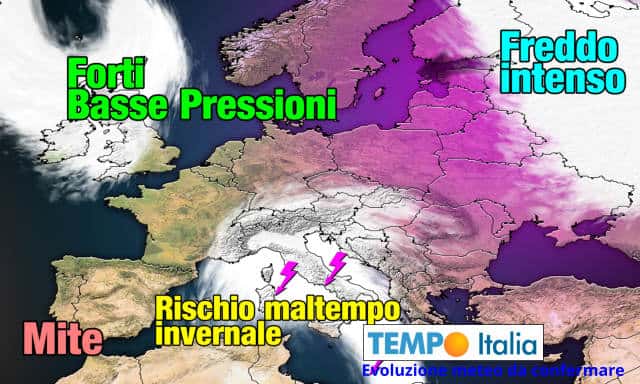 METEO al 16-17 Febbraio, MALTEMPO invernale con freddo, piogge NEVE 33 METEO al 16-17 Febbraio, MALTEMPO invernale con freddo, piogge NEVE