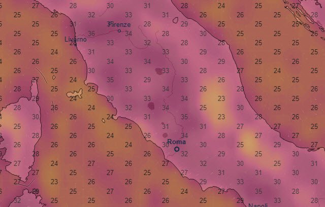 Centro Italia anche 35-36 gradi, meteo verso ONDATA di CALDO