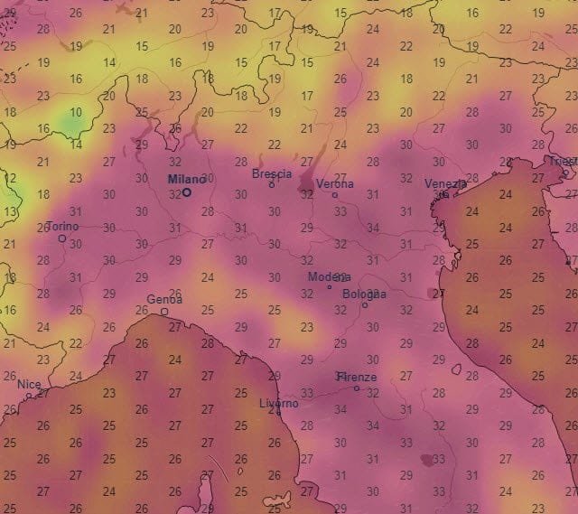 Meteo verso ONDATA di CALDO: Nord Italia anche 34 gradi