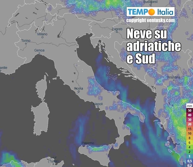 Evoluzione meteo prossime ore: ecco dove nevicherà 15 Evoluzione meteo prossime ore: ecco dove nevicherà